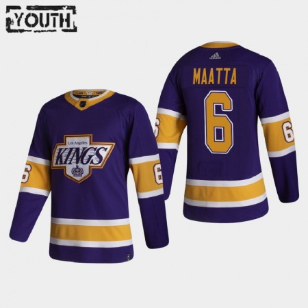 Kinder Eishockey Los Angeles Kings Trikot Olli Maatta 6 2020-21 Reverse Retro Authentic